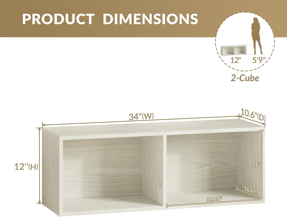 IOTXY DIY Modular Cube Bookcase - CubeXY Customizable Stackable Expandable Ba...
