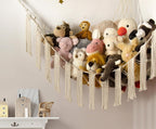 RelaxScene Stuffed Animal Hammock Corner Storage with LED Light - Plush Hammock Large Plushie Net