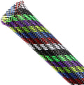 Braided Cable Sleeving, PET Expandable Braided Cable Sleeve, Flexible Mesh Sleeving Cord Management for Audio Video and Other Home Device, Cord Protector from Pets (Multiple Colors, 3/8" x 25ft)