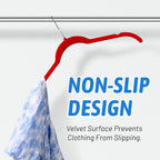 30 Pack Velvet Hangers Multicolor Set – Non-Slip Slim Flocked Clothes Hangers with Notches & 360° Swivel Hook, Space-Saving Felt Hangers for Dresses, Shirts, Coats