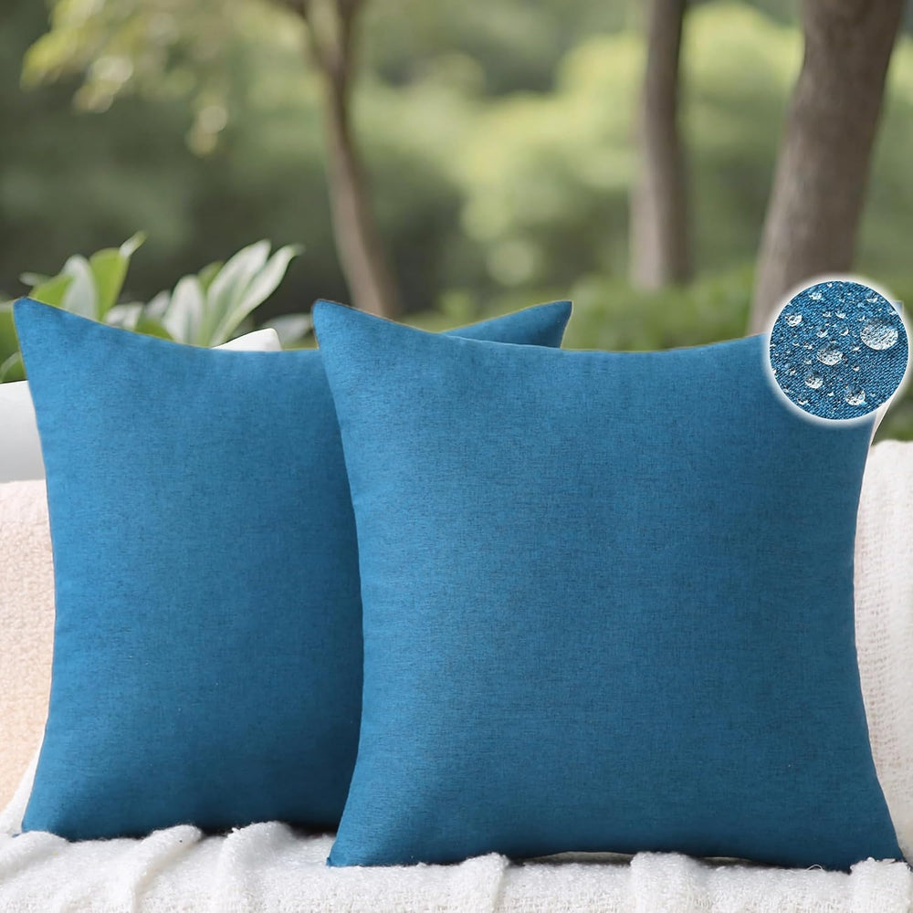 Outdoor Throw Pillows with Inserts, Waterproof Pillows for Outdoor Seating, S...