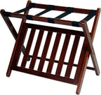 Casual Home Luggage Rack, Walnut, Solid Wood