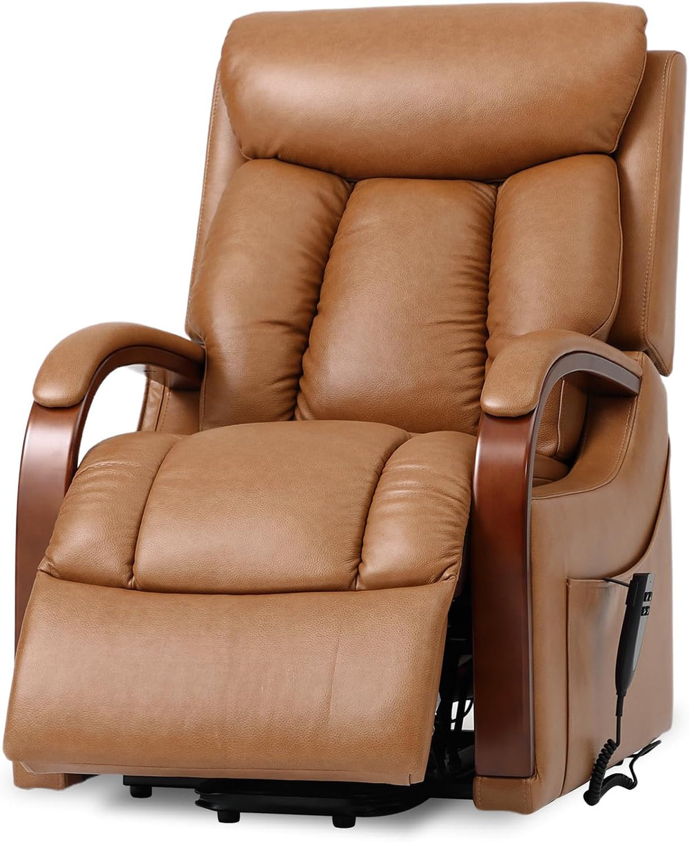 DYNOX Small Lift Chair Recliner with Heat and Massage, Dual Motor Power Lift ...