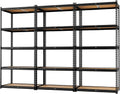 LEVELEVE 5-Tier Heavy Duty Storage Shelving Unit, 2020 lbs Capacity, Adjustable Metal Utility Shelf, 48" L x 18" W x 73" H for Garage, Kitchen, Pantry, Basement, Bathroom, Laundry,3 Pack