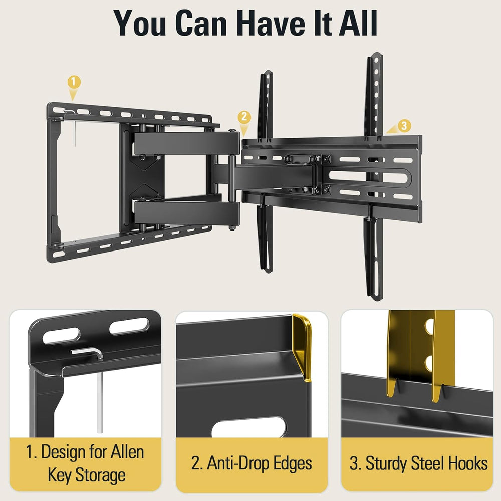 Mounting Dream TV Wall Mount for 32-65 Inch Television,Mount with Swivel and ...