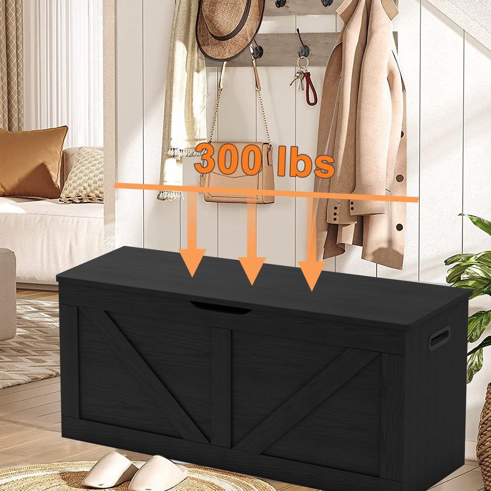 Timberer 39.4" Storage Chest, Wooden Storage Bench, Large Storage Trunk ...