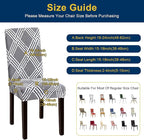 Chair Covers, Stretch Kitchen Dining Room Chair Covers Set of 6, Removable Washable Dining Chair Slipcovers for Home, Hotel, Banquet