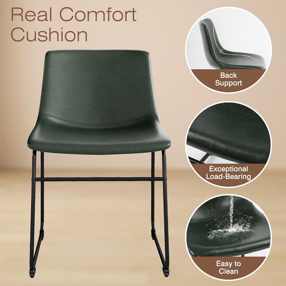 LSSBOUGHT Dining Chairs, Mid-Century Modern Dining Room Chair Kitchen Chairs,...