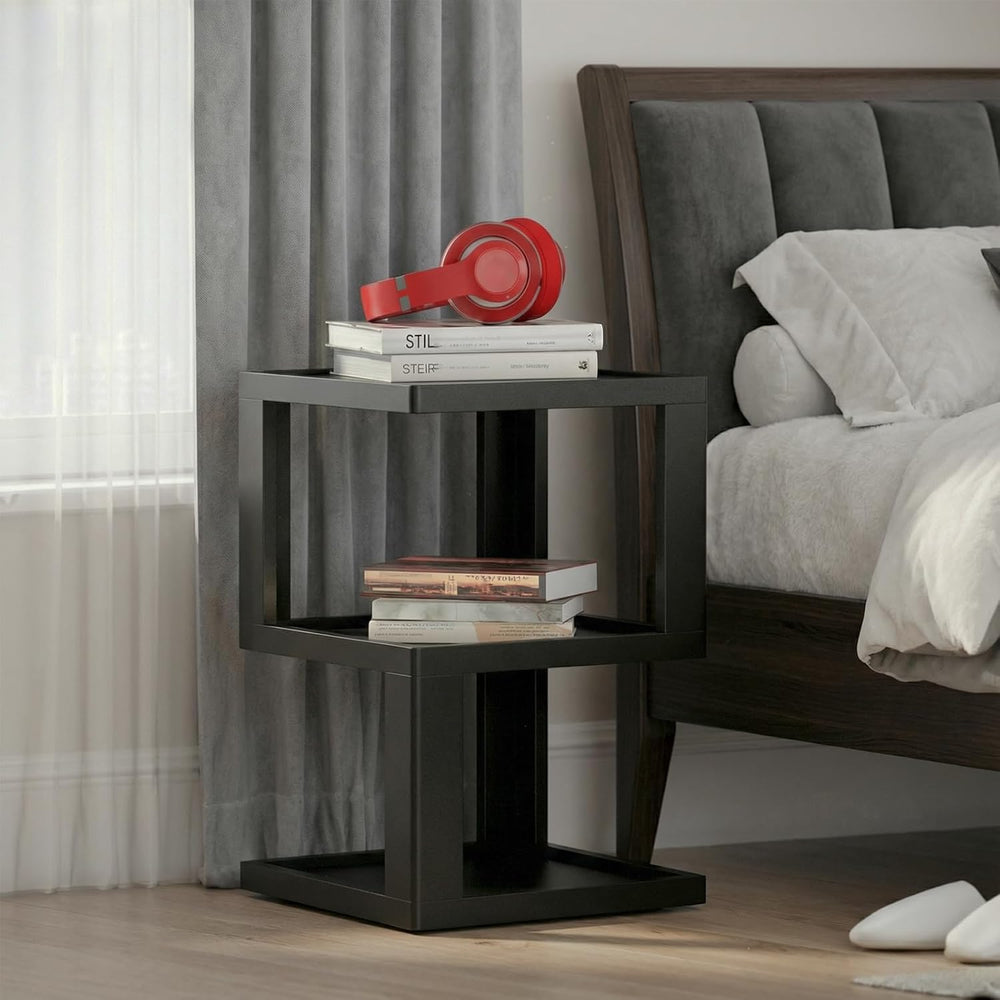 Small Side Table for Living Room, Wood Modern End Table Nightstand for Bedroo...