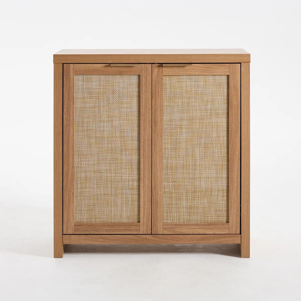 OAKHAM HOME Rattan Sideboard Cabinet with Storage, Buffet Cabinet with 2 Soft...