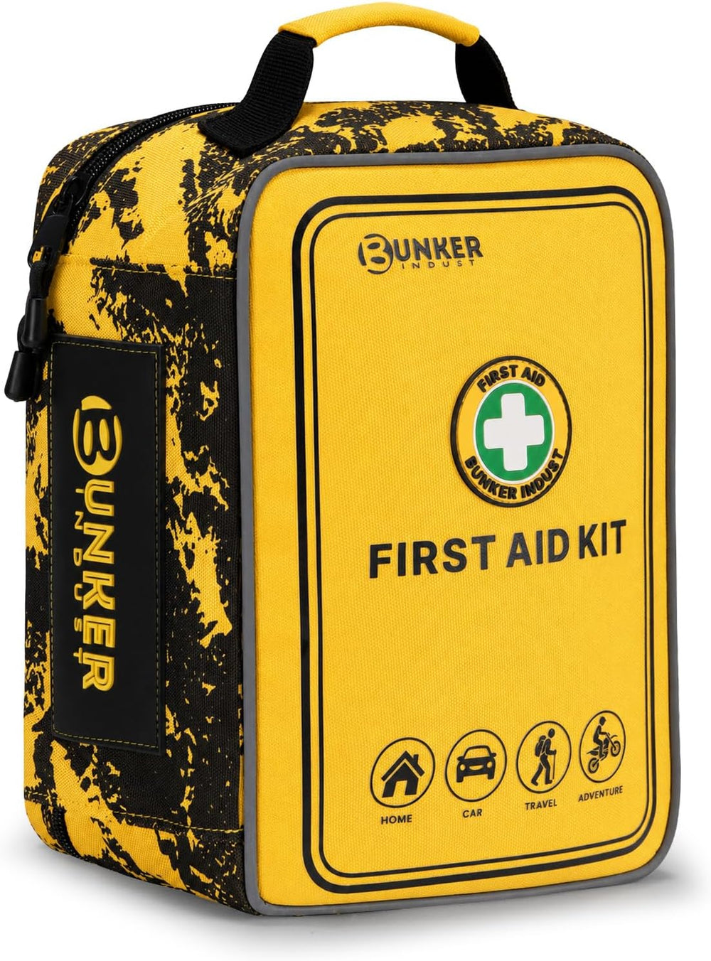 BUNKER INDUST 520 Piece All-in-One First Aid Kit, Emergency Storage Bag with ...