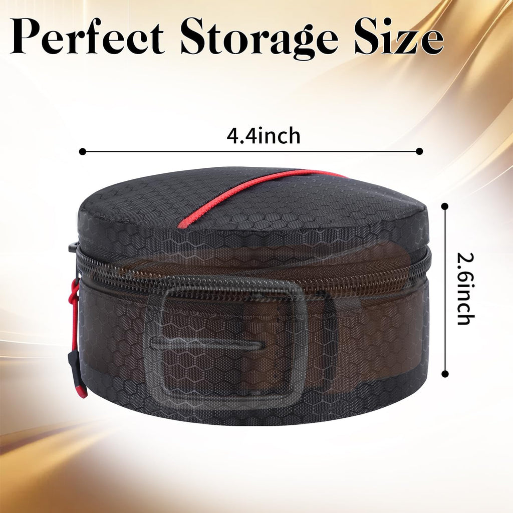 Belt Organizer Case,Travel Belt Storage Holder for Closet Drawer,Display Case for Belts,Ties,Portable Container Storage Holder,Height 2.6inch(Bag Only)