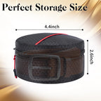 Belt Organizer Case,Travel Belt Storage Holder for Closet Drawer,Display Case for Belts,Ties,Portable Container Storage Holder,Height 2.6inch(Bag Only)