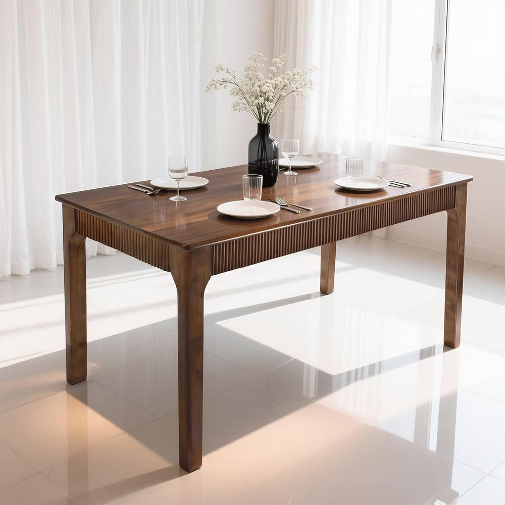 31.5" Solid Wood Dining Room Table for 2,Modern Farmhouse Rectangular Ki...