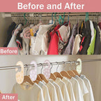 Baby Closet Dividers Durable Plastic Clothes Organizers 16 Pack | Double-Sided Dividers Wardrobe Organizer for Newborn to Toddler, Clothes Organizer by Size & Age Nursery Clothes Dividers