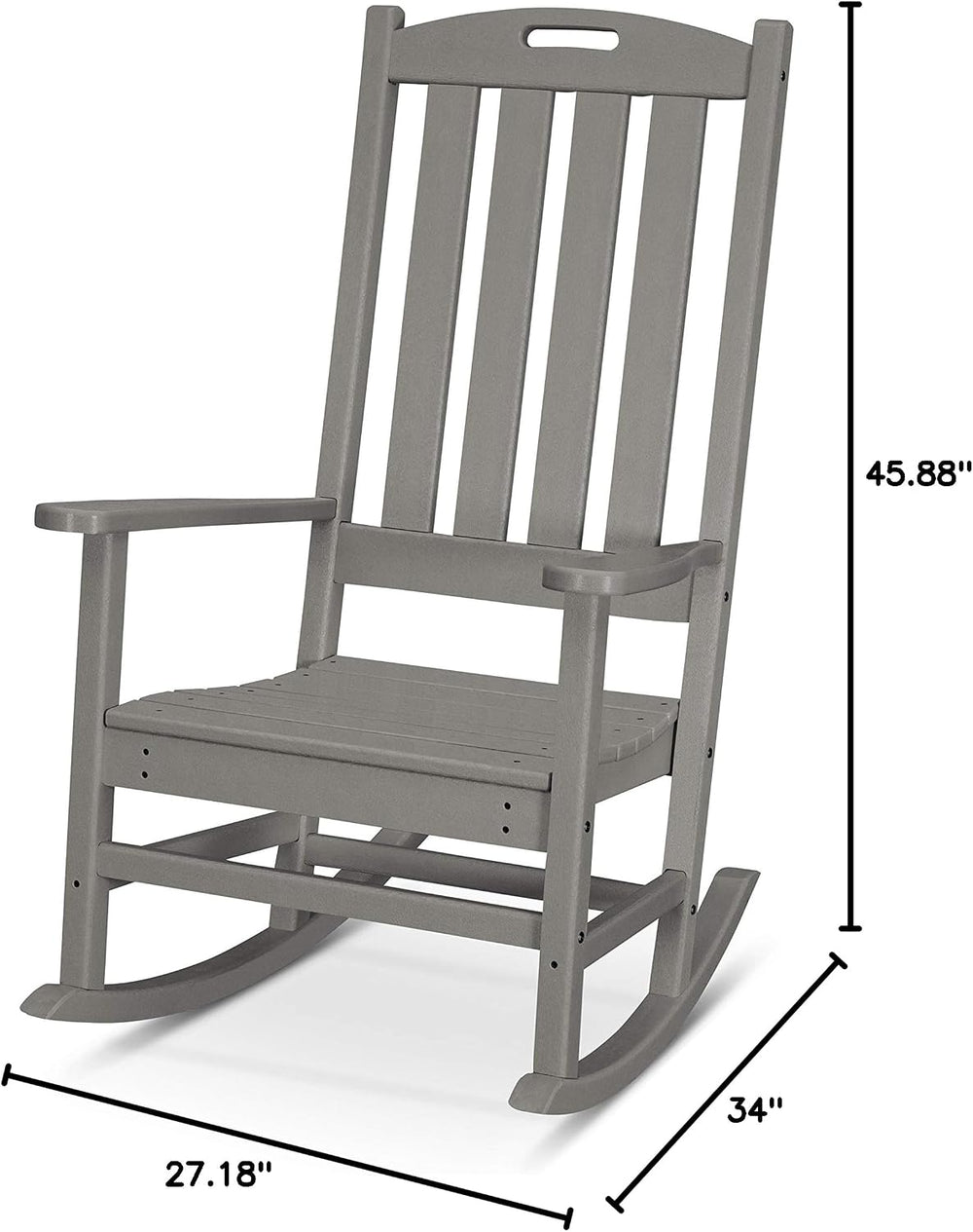 POLYWOOD® Nautical Rocker, Slate Grey