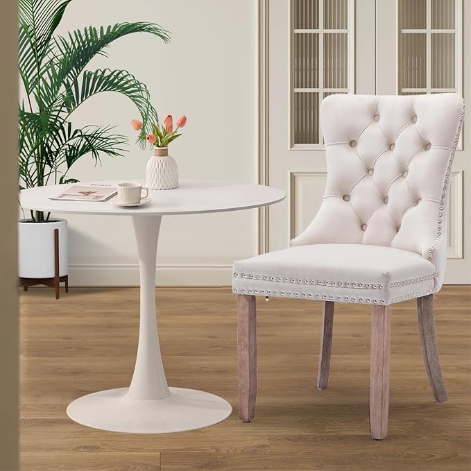SoarFlash Kitchen Table and Chairs for 2, 31.5" Dining Table Set for 2 w...