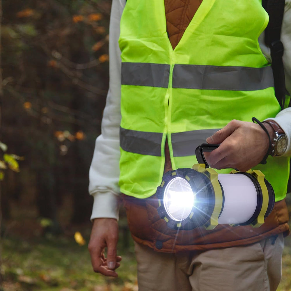 2 Pack Camping Lantern, Outdoor LED Camping Light, Rechargeable Flashlights