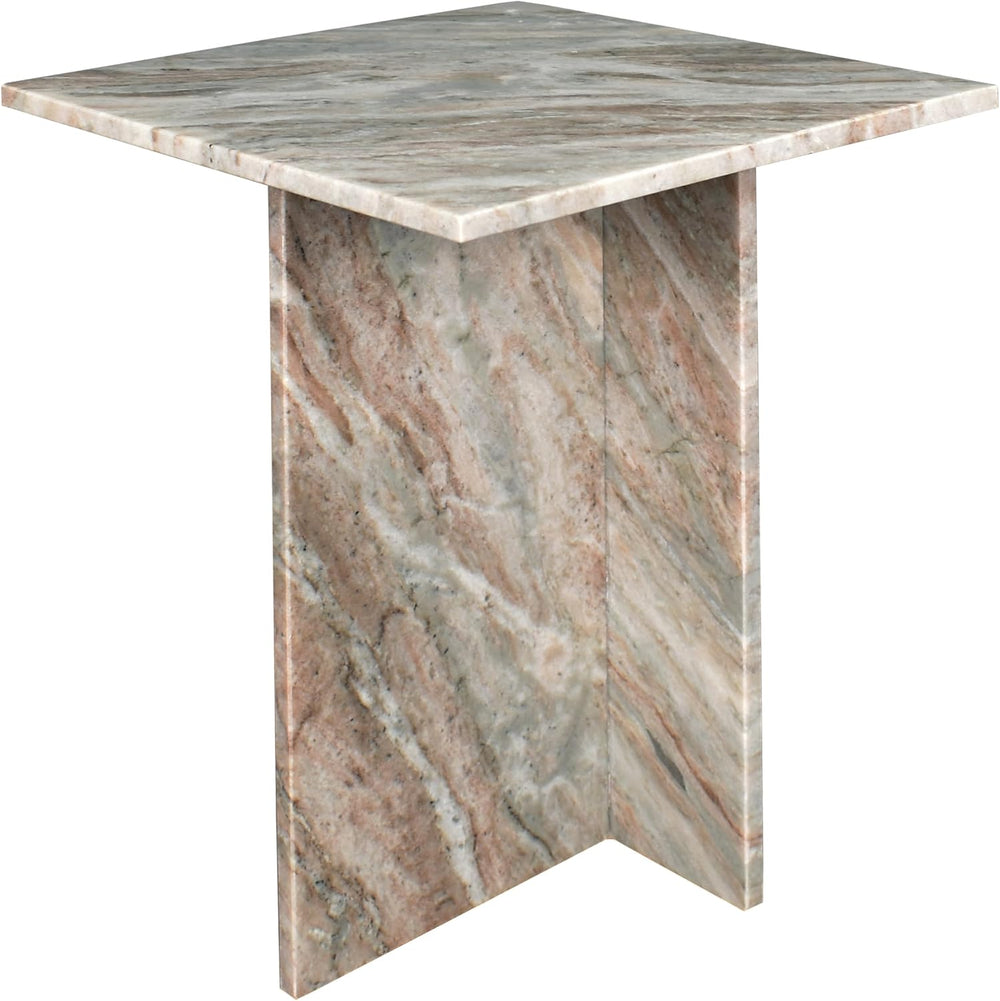 Eyely BTM1104A Thorne 18.5" Contemporary Natural Marble Handmade T-Shape...