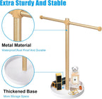 Necklace Stand Aesthetic Necklace Holder: 12.9" Glod Metal Necklace Organizer for Home Decor