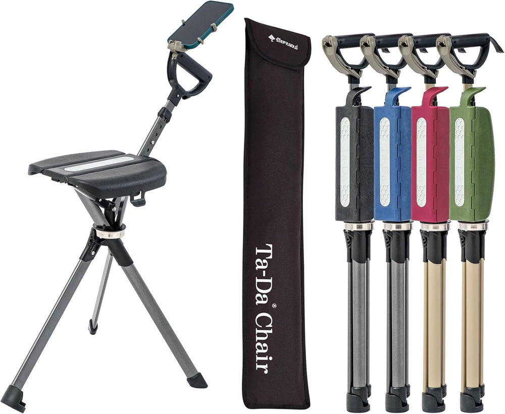 STEP2GOLD Ta-Da Chair Series 2 PRO, Portable Trekking Hiking Pole, Folding Wa...