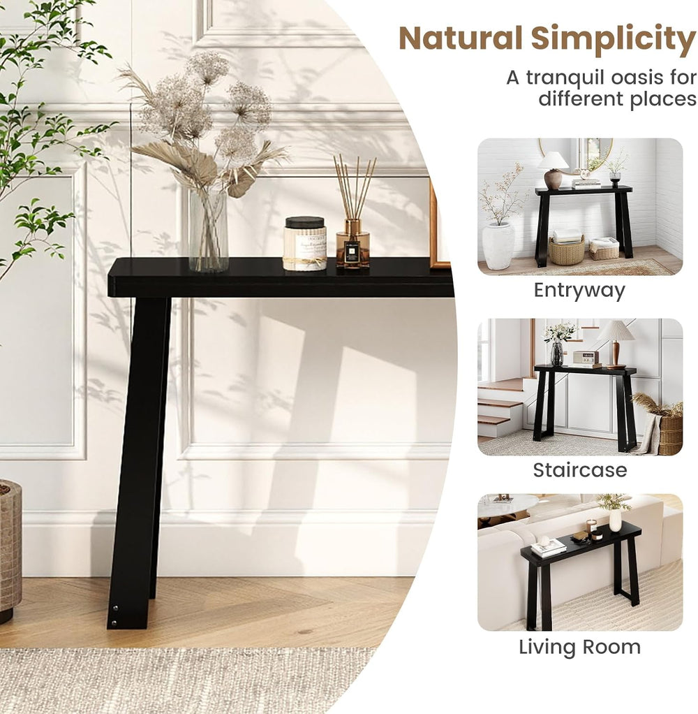 GIANTEX 43” Narrow Long Console Table, Modern Entryway Table | Behind Couch S...