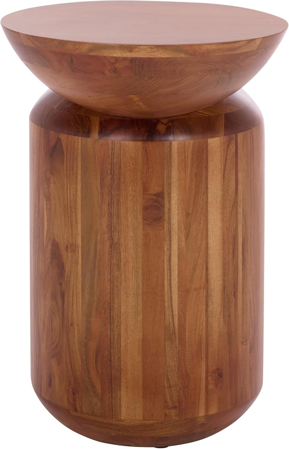 SAFAVIEH Home Collection - Masew Solid Wood Accent Table with Sculptural Stac...