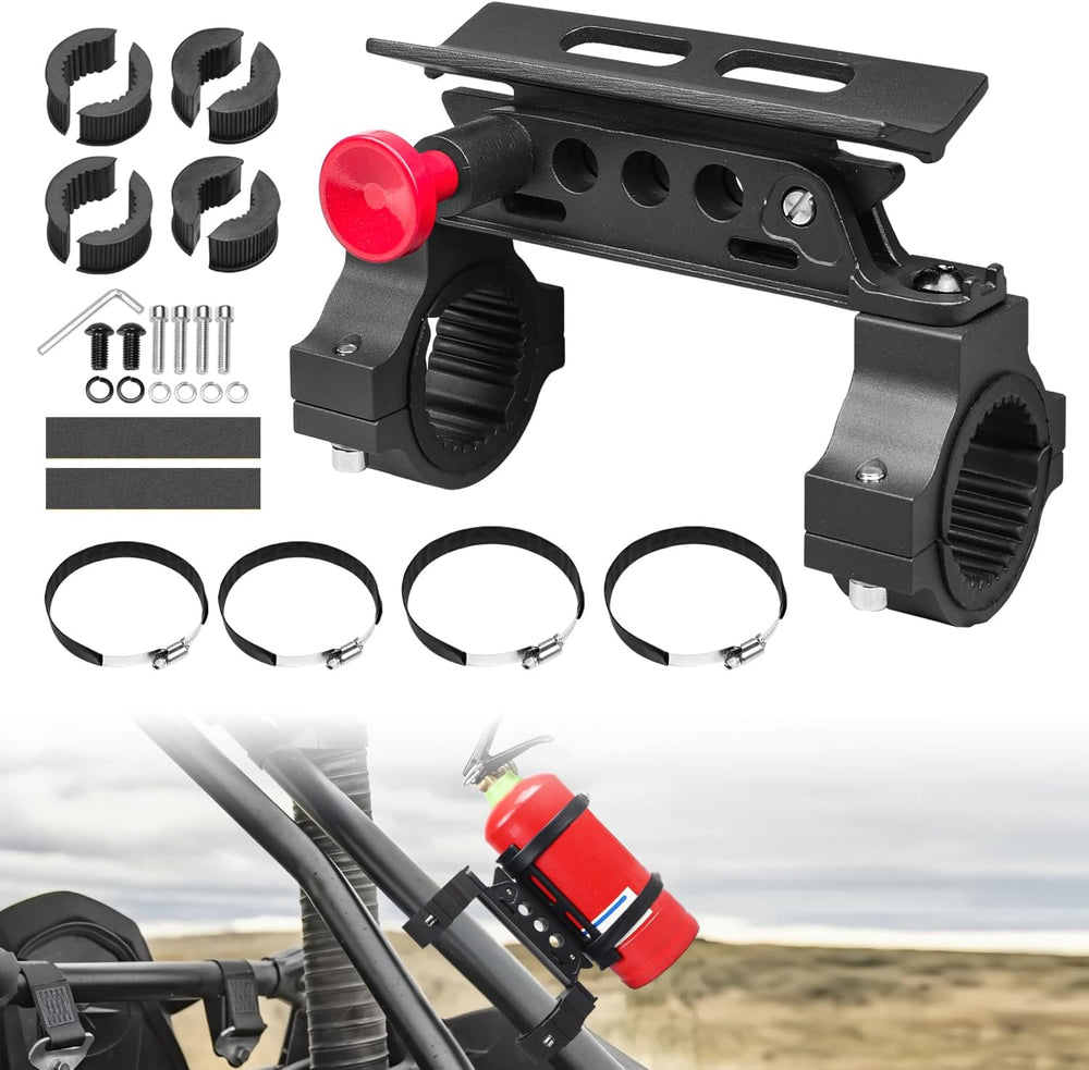 Quick Release Roll Bar Fire Extinguisher Mount Holder Bracket Kits Compatible...
