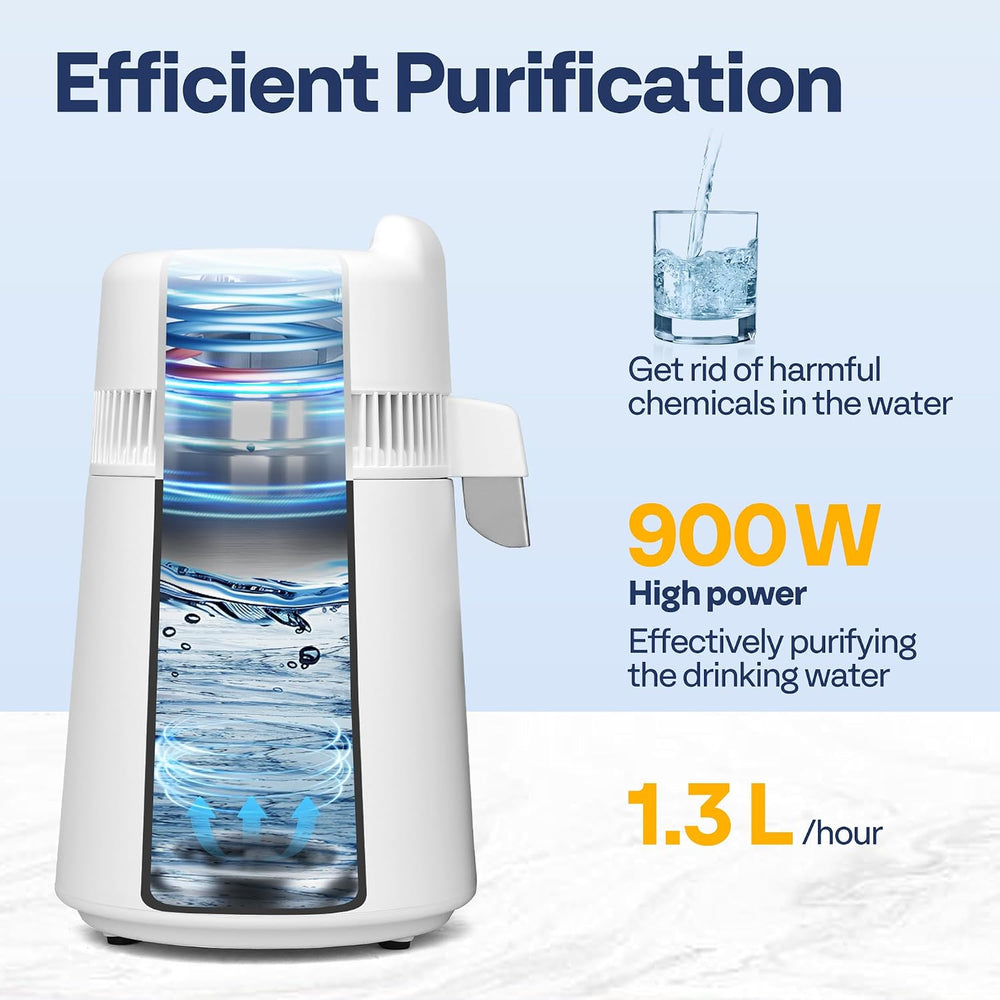 VIVOHOME 1.6 Gallon/6L 900W Water Distiller Countertop