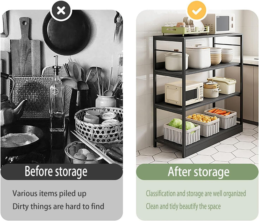 Kitchen Shelf, Floor-Standing Shelf, Shelf, Countertop Kitchen, Multi-Layer L...