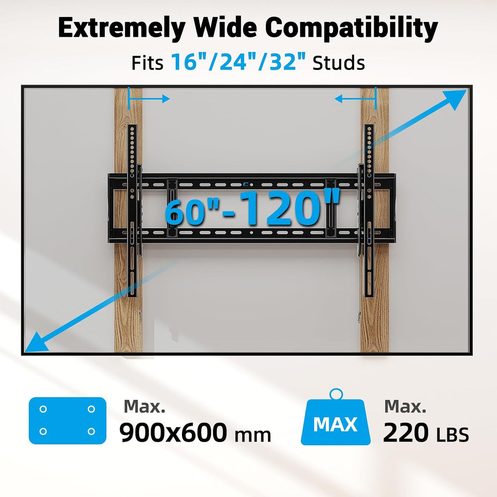 HOME VISION Heavy Duty Tilting TV Wall Mount for 60-120" TVs, VESA 900x6...