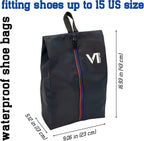 Shoe Bags Waterproof Zipper and Water-repellent Material Dust Smell Proof Versatile Durable Reliable Unisex Large Organizer Sports Travel Work School Storage Packing Lightweight Six-pack Set Gift