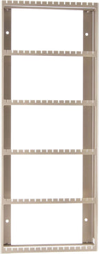 Angelynn's Wall Mounted Big Earring Holder Organizer Display Women Long Post Stud Large Dangle Hoop Pierced Earrings, Hanging Closet Jewelry Storage Rack, Jennifer Satin Nickel Silver 9"x23"