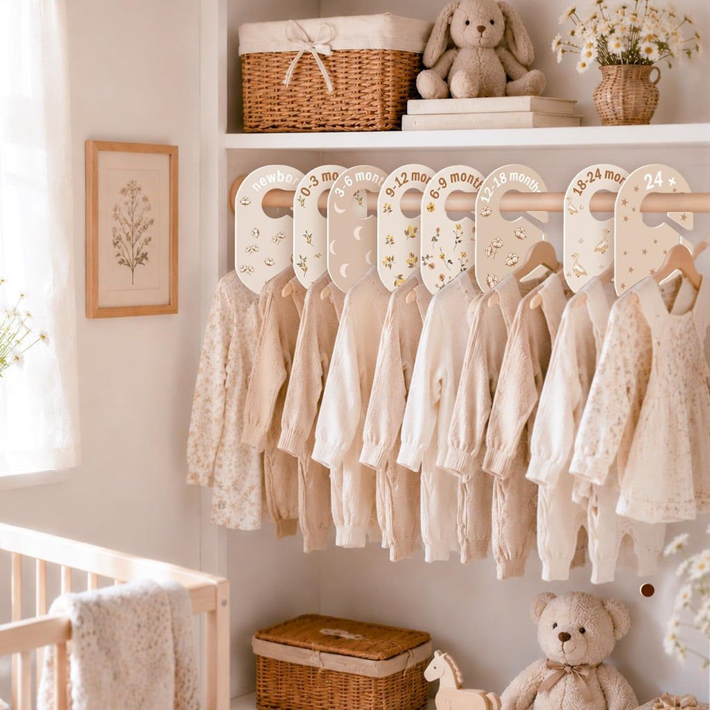 Baby Closet Dividers, Clothes Dividers with Cottage Floral Design