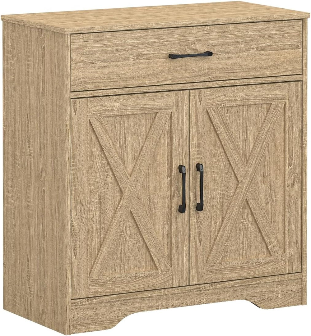 Panana Wooden Cabinet 1 Drawer and 2 Doors Storage Cupboard Coffee Bar Sidebo...