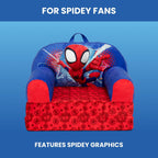 Delta Children - Spidey and His Amazing Friends Cozee Buddy Flip-Out Kids Chair, Red