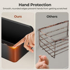 Orimade Shower Caddy 3-Pack, No-Drill Adhesive Shelves for Bathroom, Rustproof ABS Storage Organizer Set, Black