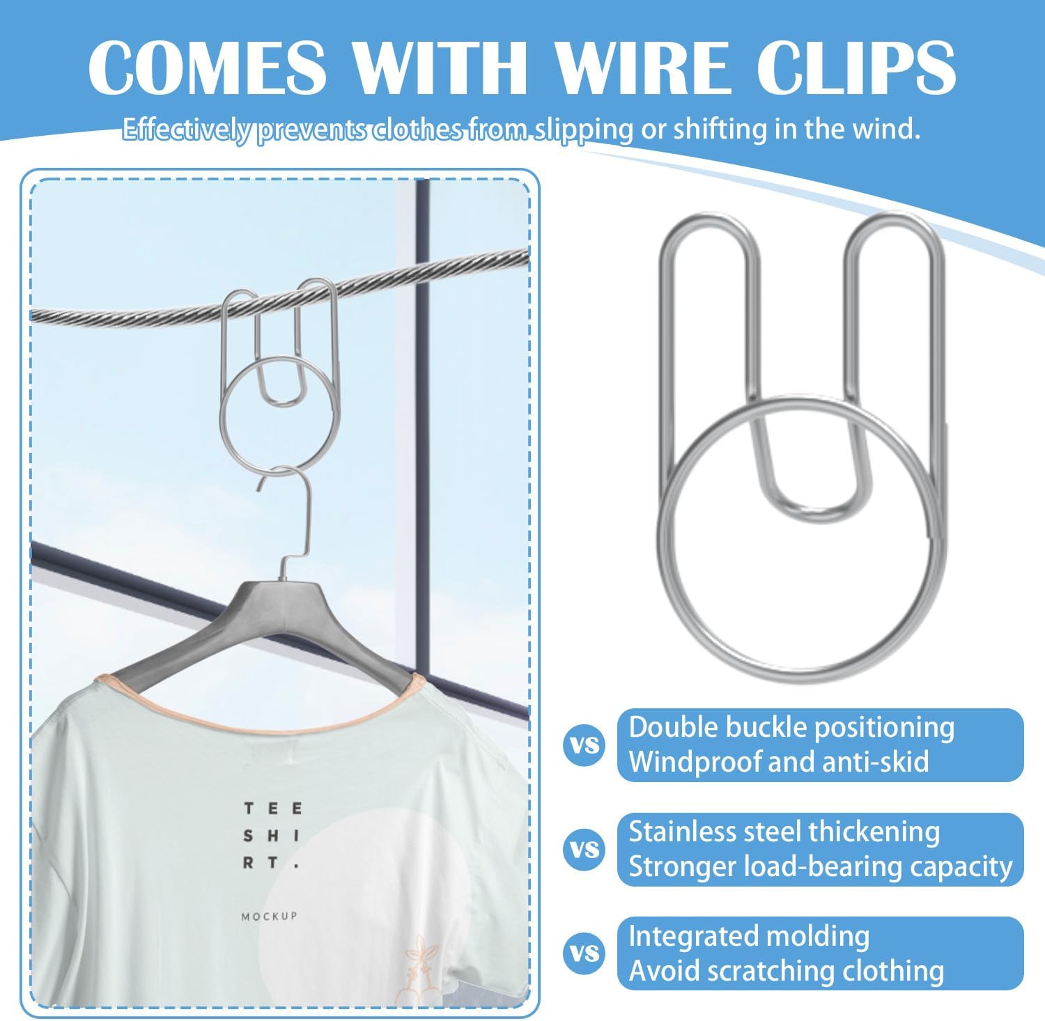 Retractable Clothesline Indoor, Non-Sagging Outdoor Clothes Line Retracting 15.7 Feet Heavy Duty Laundry Line Retractable Wall Mounted Clothes Line Outdoors (Square-White)