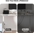 YECAYE 94.2 in Cable Management Under Desk,Easy Install Adhesive Mount Cord Hider,Cord Organizer,Wire Management,Wire Hider for Office Organization,Child & Pet Proof,Beige