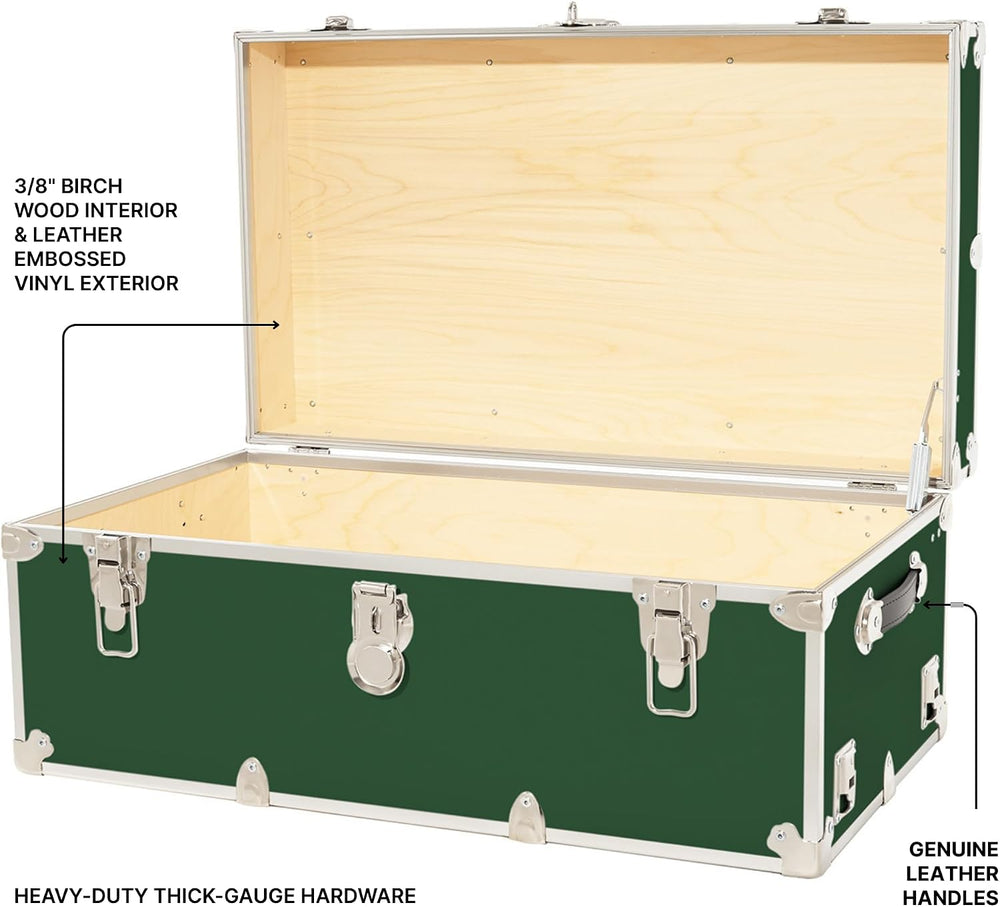 Rhino Classic Camp & College Trunk with Wheels, Footlocker, Dorm Storage ...