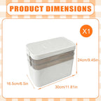 3-Tier Medicine Organizer with Detachable Pill Box, First Aid Kit with Handle, Portable Multipurpose Plastic Medical Box for Home, Travel, and Family Emergencies（White）