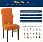Chair Covers,Stretch Dining Room Chair Covers Set of 6, Removable Washable Kitchen Chair Covers for Dining Room 6 Pack, Dining Chair Slipcovers for Home, Hotel, Banquet, .Orange