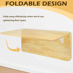 Laundry Folding Table, 40'' x 20'' Wooden Wall Mount Desk, Laundry Table for Folding Clothes, 40'' Length (Oak Color)