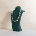 velvet necklace display stand, necklace display holder for selling, bust jewelry display, necklace mannequin display stand【Green-Medium】