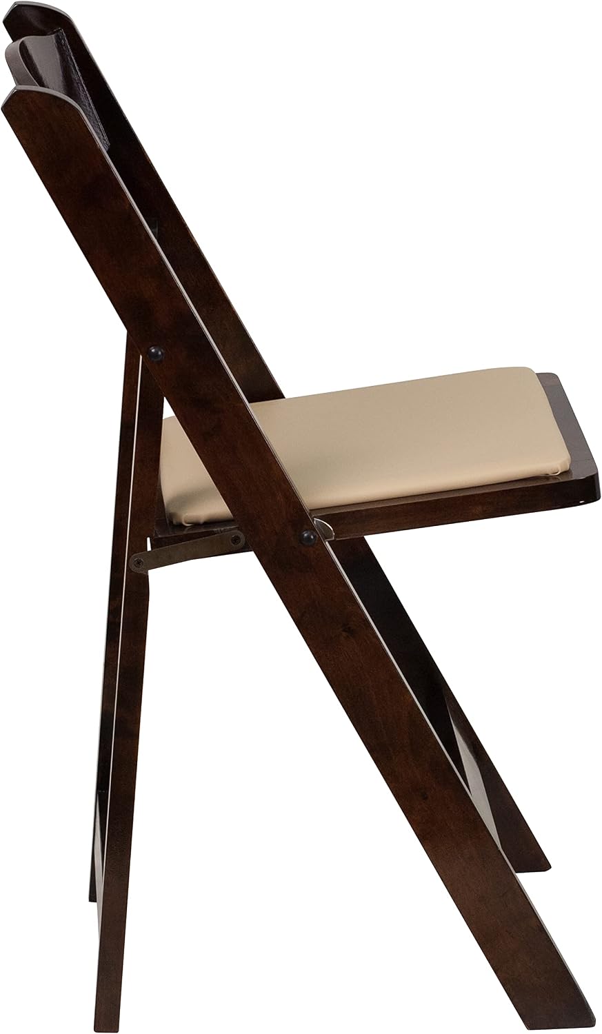 Flash Furniture Hercules Wood Folding Chair with Vinyl Padded Seat, 2-Pack