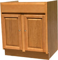 Economy 36" Golden Oak Raised Panel Sink Base