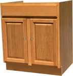 Economy 36" Golden Oak Raised Panel Sink Base
