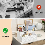 Hair Tool Organizer, Hair Dryer Holder Wall Mounted, Bathroom Countertop Organizer for Bathroom Accessories, Blow Dryer Organizer for Curling Iron, Hair Styling Tools, Vanity Organizer for Makeup