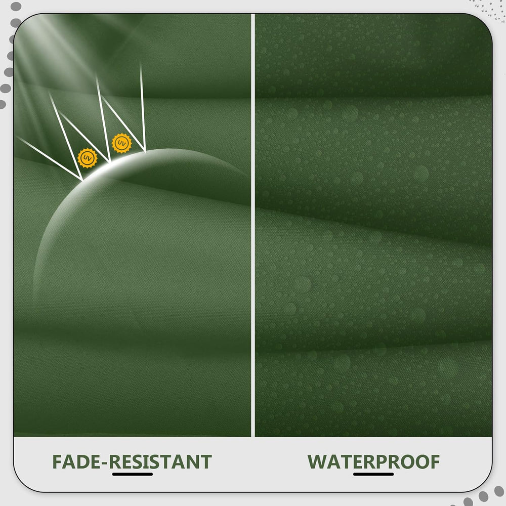22" x 22" x 6" Outdoor Deep Seat Cushions Set - 2 Set Waterpro...