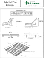 Studio Bifold Futon (Queen)